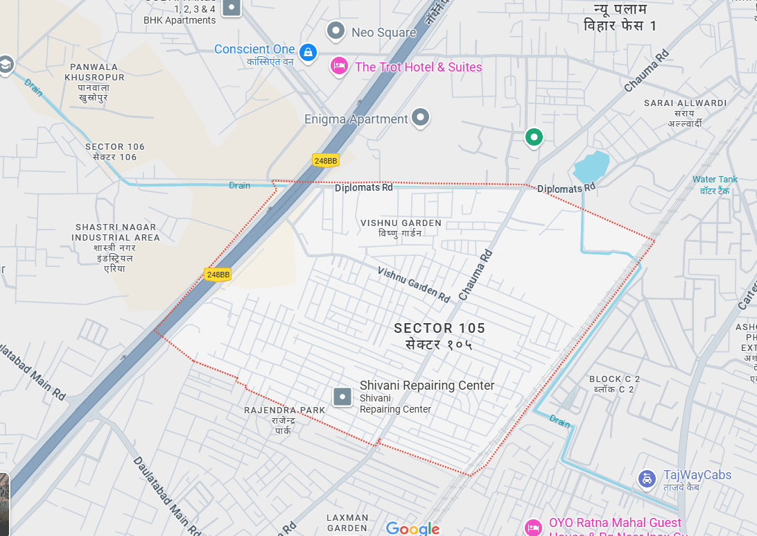 Sector 105 Gurgaon Maps